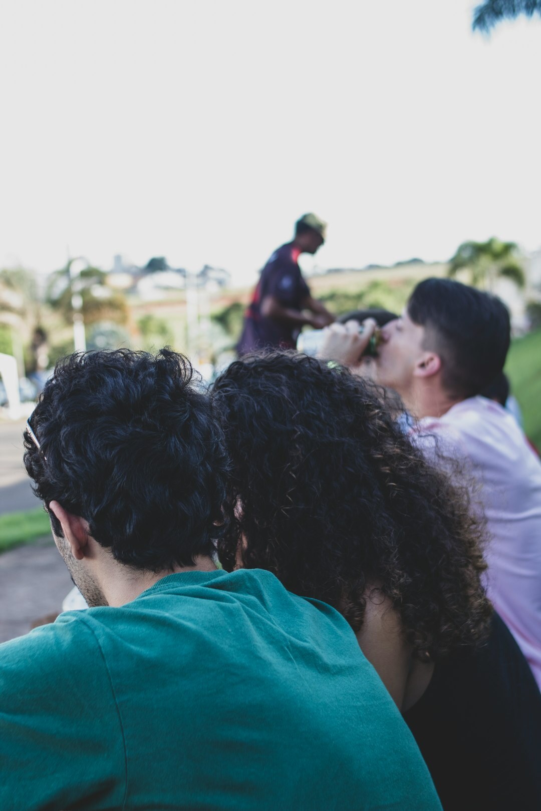 group of teenagers playing
